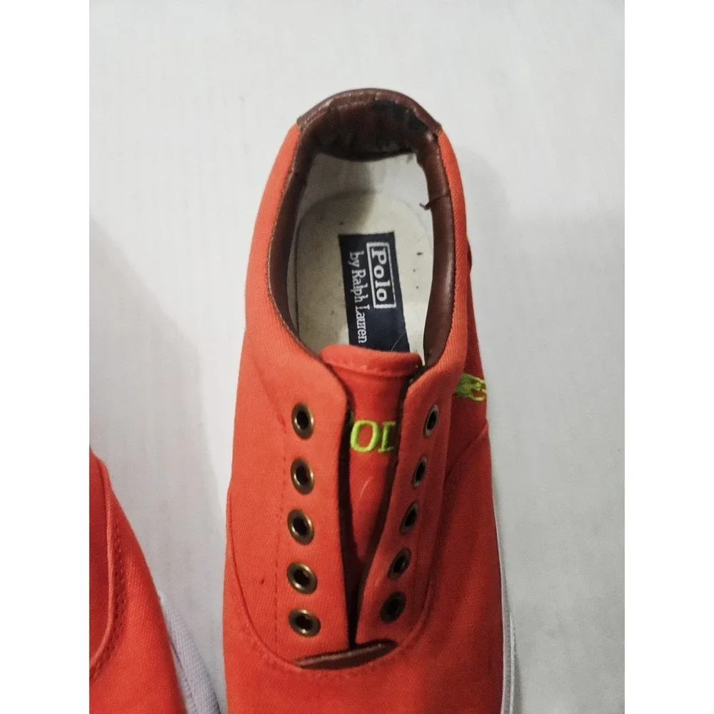 Size 9.5D - Men's Polo Ralph‎ Lauren Vaughn Red Slip On Dress Shoes